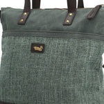 Cartera Textil Mujer Qori Tote Verde Rockford