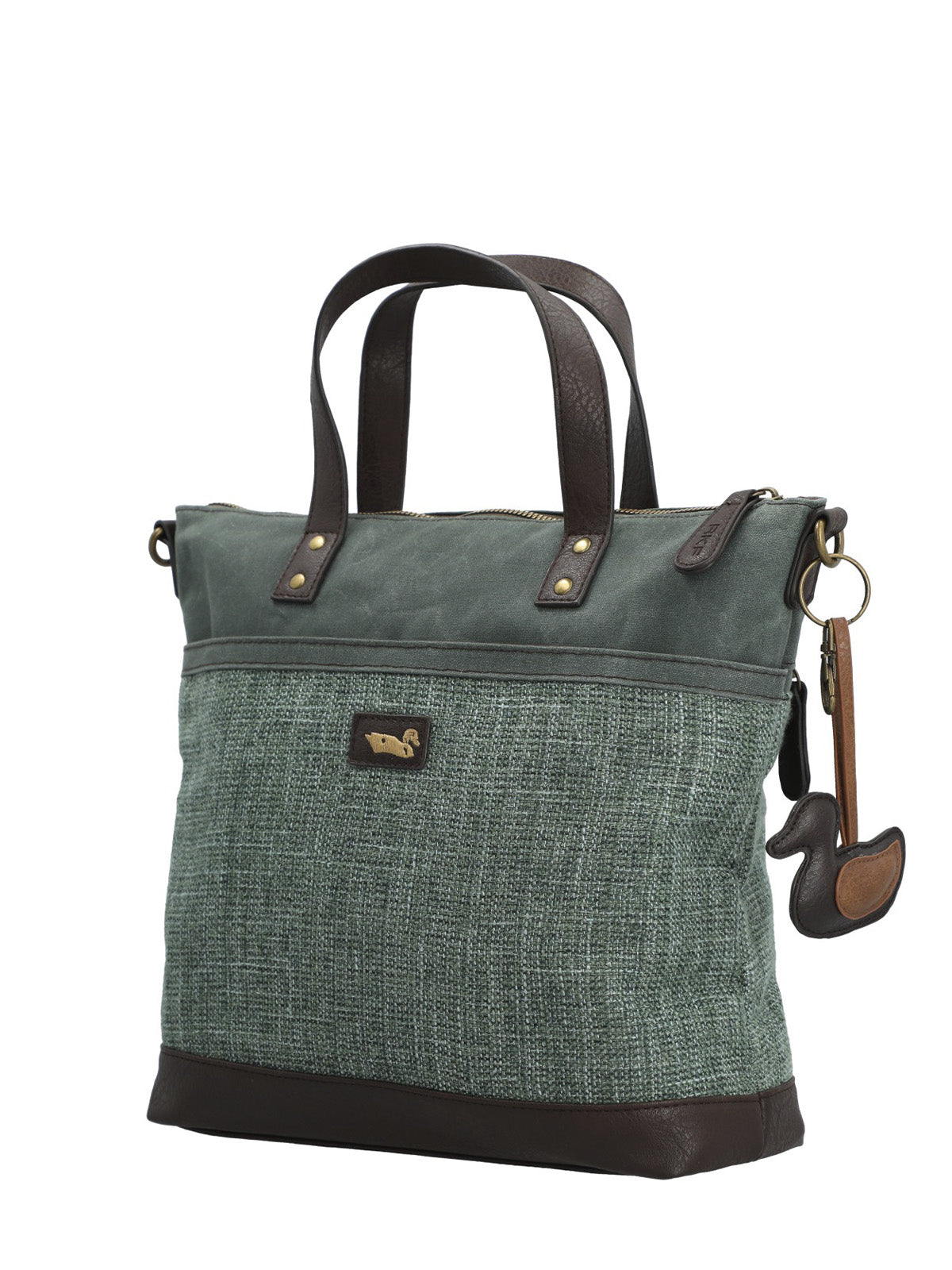 Cartera Textil Mujer Qori Tote Verde Rockford