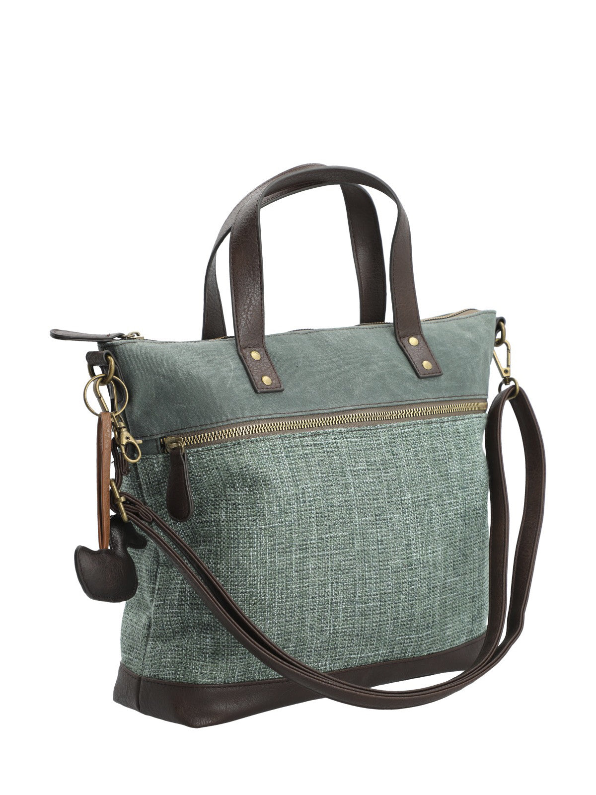 Cartera Textil Mujer Qori Tote Verde Rockford