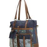 Cartera Textil Mujer Atzi Bag Azul Rockford