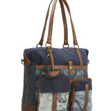 Cartera Textil Mujer Atzi Bag Azul Rockford