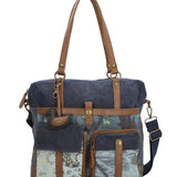 Cartera Textil Mujer Atzi Bag Azul Rockford