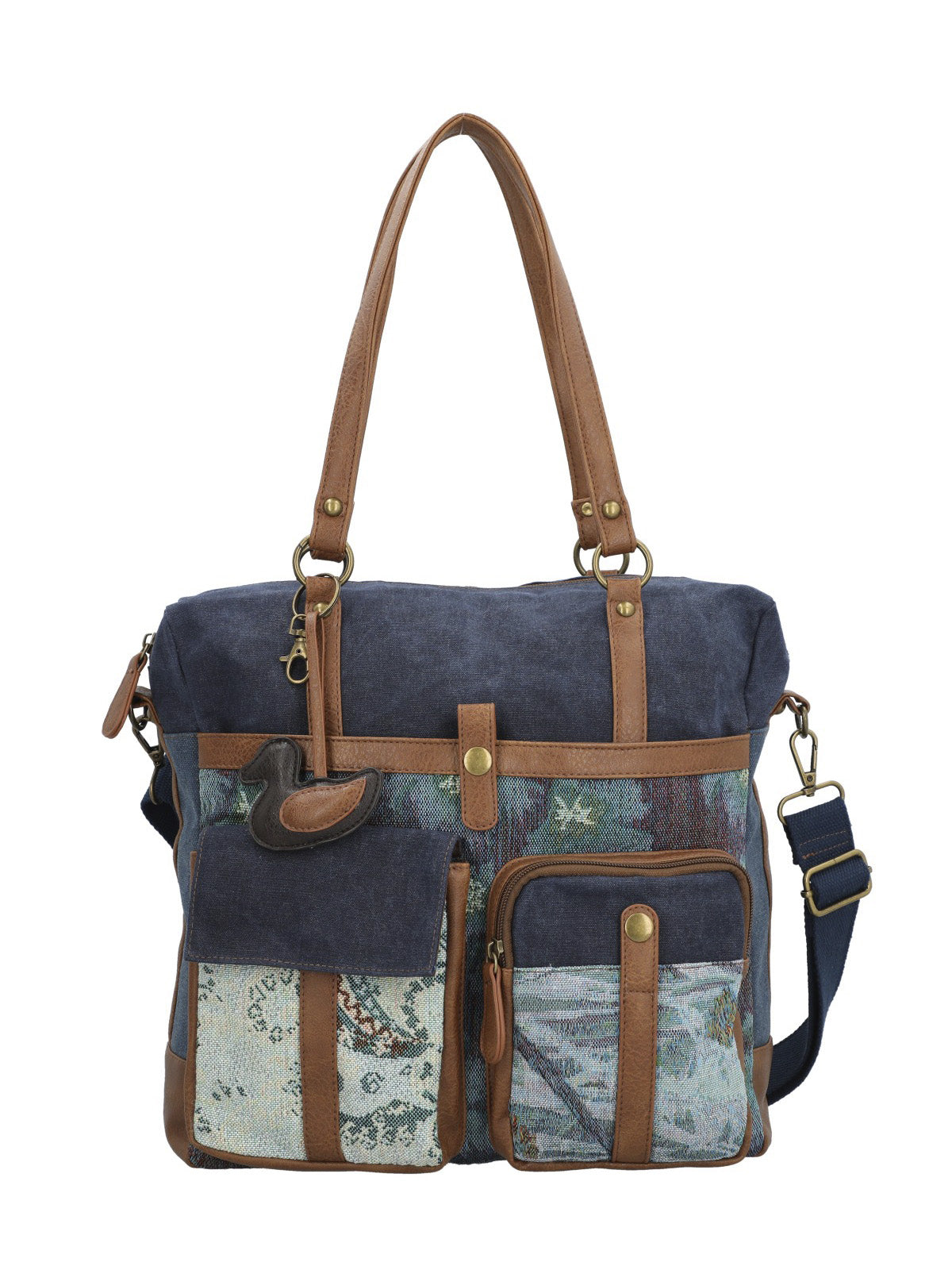 Cartera Textil Mujer Atzi Bag Azul Rockford