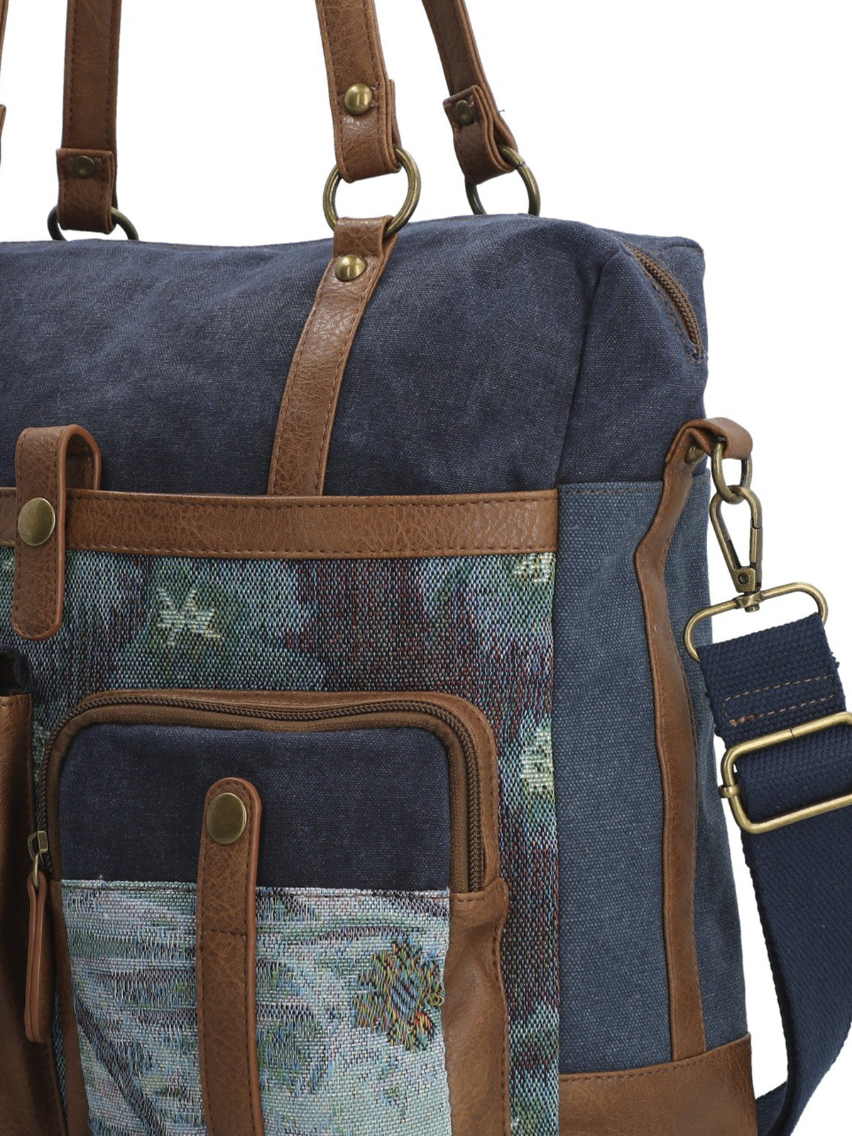 Cartera Textil Mujer Atzi Bag Azul Rockford