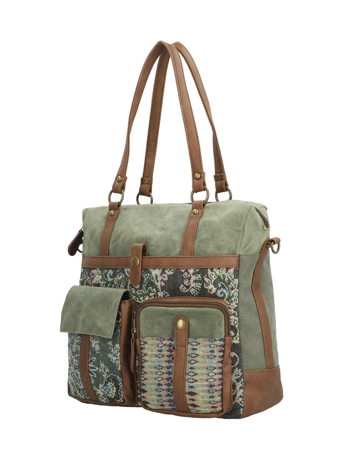 Cartera Textil Mujer Atzi Bag Verde Rockford