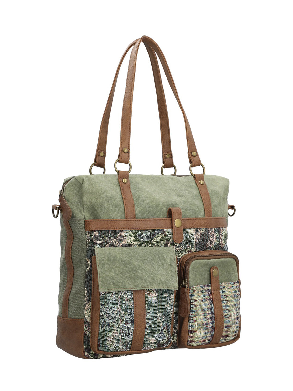 Cartera Textil Mujer Atzi Bag Verde Rockford