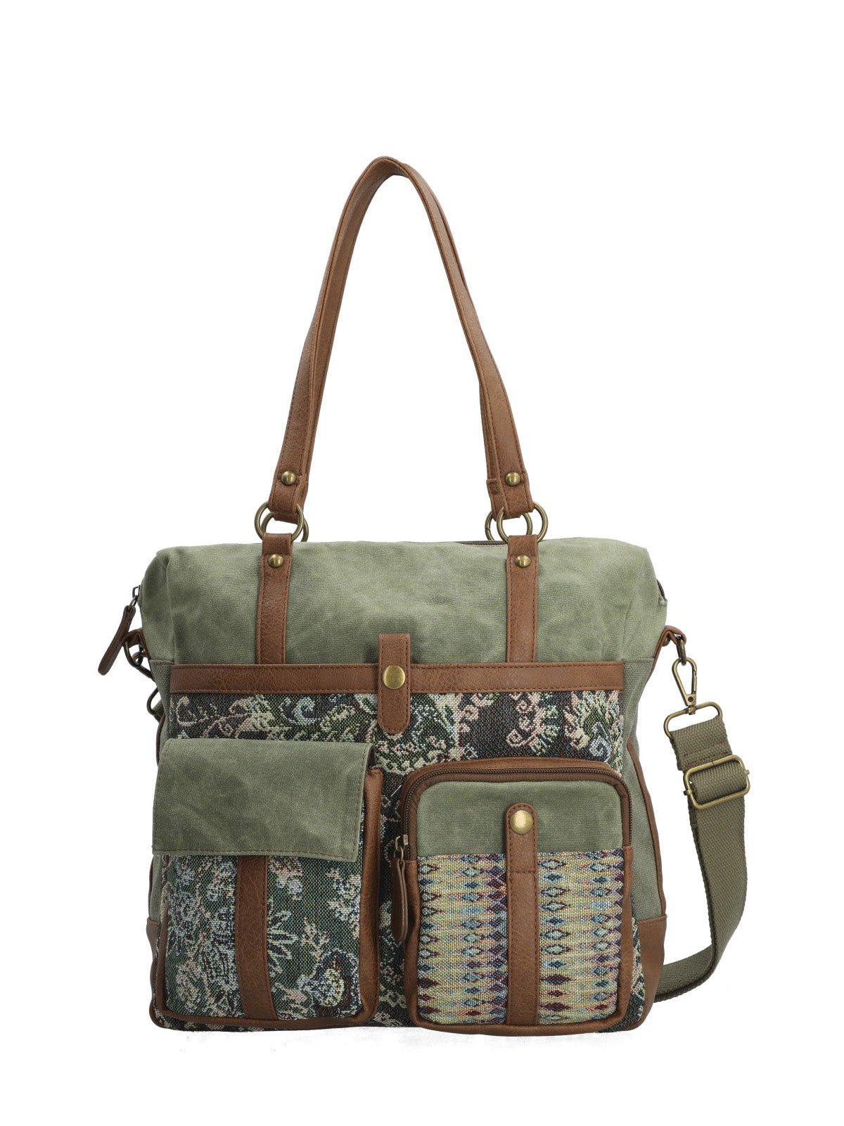 Cartera Textil Mujer Atzi Bag Verde Rockford