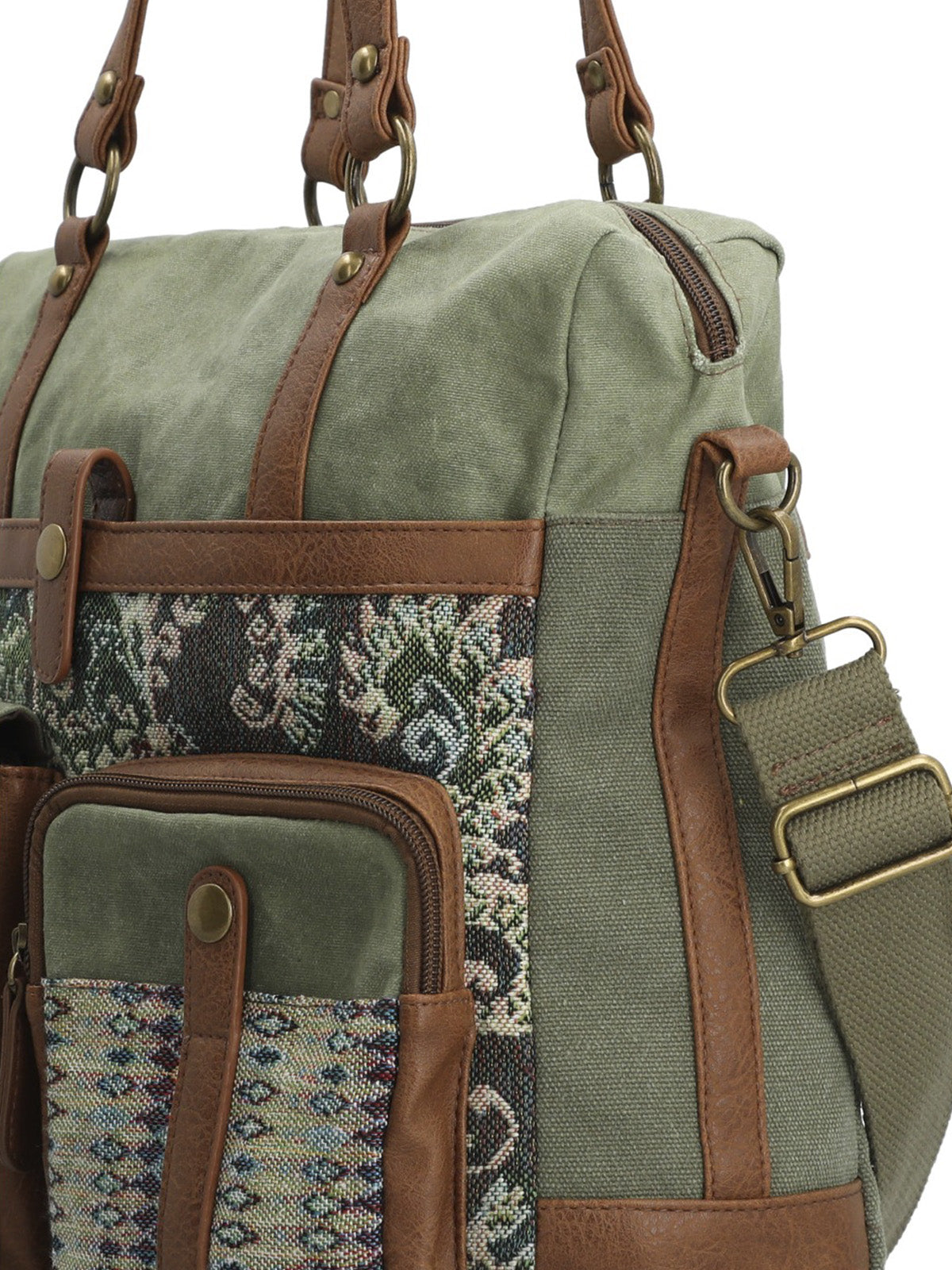 Cartera Textil Mujer Atzi Bag Verde Rockford