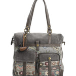 Cartera Textil Mujer Atzi Bag Gris Rockford