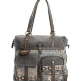 Cartera Textil Mujer Atzi Bag Gris Rockford