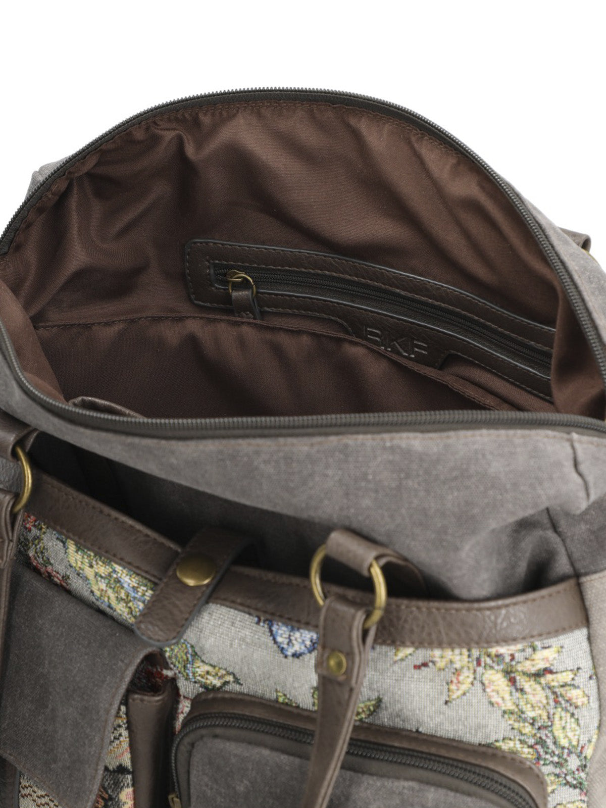 Cartera Textil Mujer Atzi Bag Gris Rockford