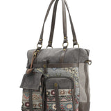 Cartera Textil Mujer Atzi Bag Gris Rockford