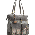 Cartera Textil Mujer Atzi Bag Gris Rockford