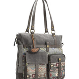 Cartera Textil Mujer Atzi Bag Gris Rockford