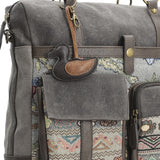 Cartera Textil Mujer Atzi Bag Gris Rockford