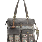 Cartera Textil Mujer Atzi Bag Gris Rockford