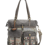 Cartera Textil Mujer Atzi Bag Gris Rockford