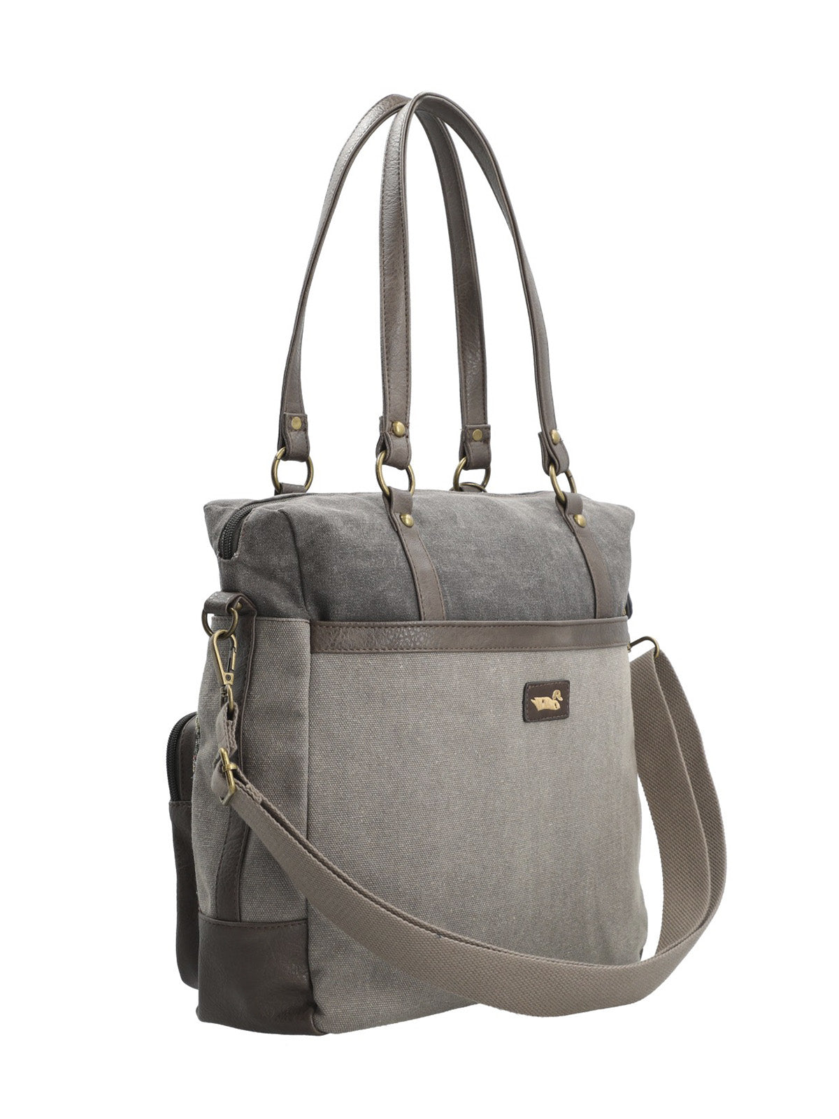 Cartera Textil Mujer Atzi Bag Gris Rockford