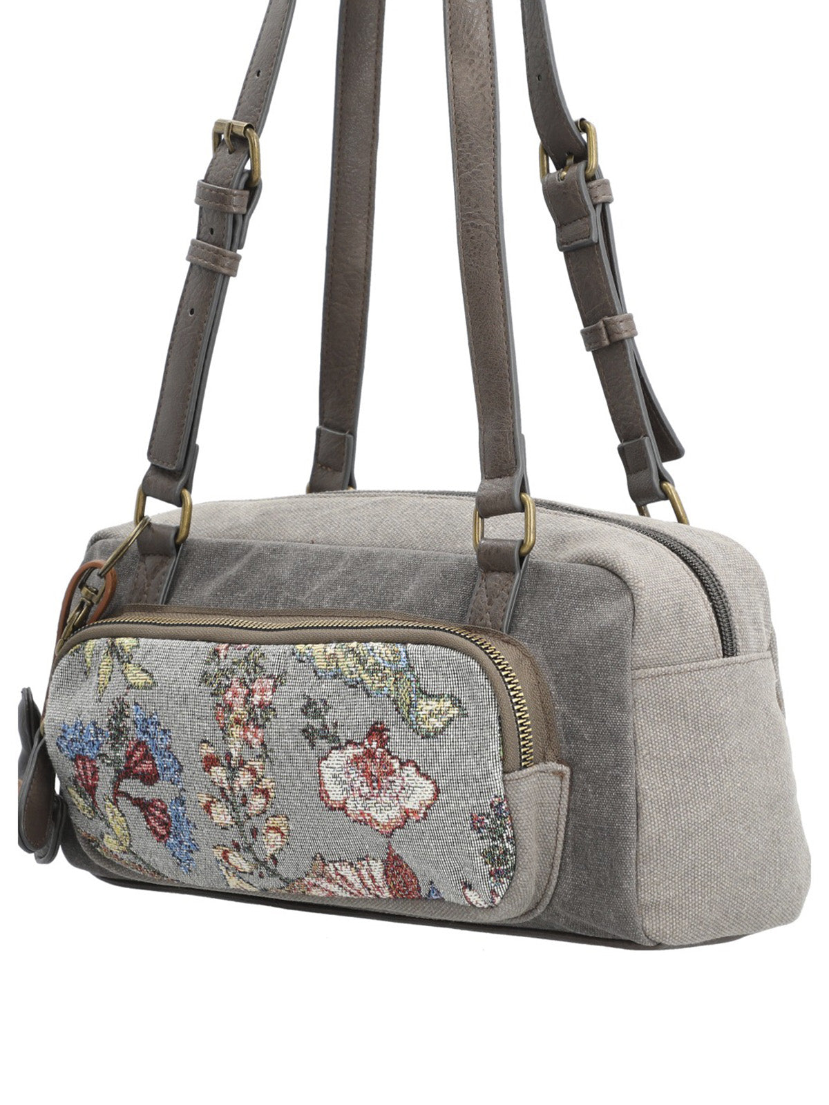 Mochila Textil Mujer Munay Bag Gris Rockford