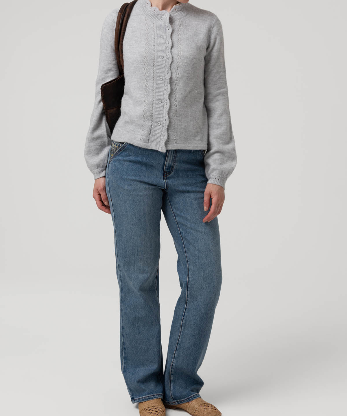 Sweater Poliamida Mujer Meadow Gris Rockford