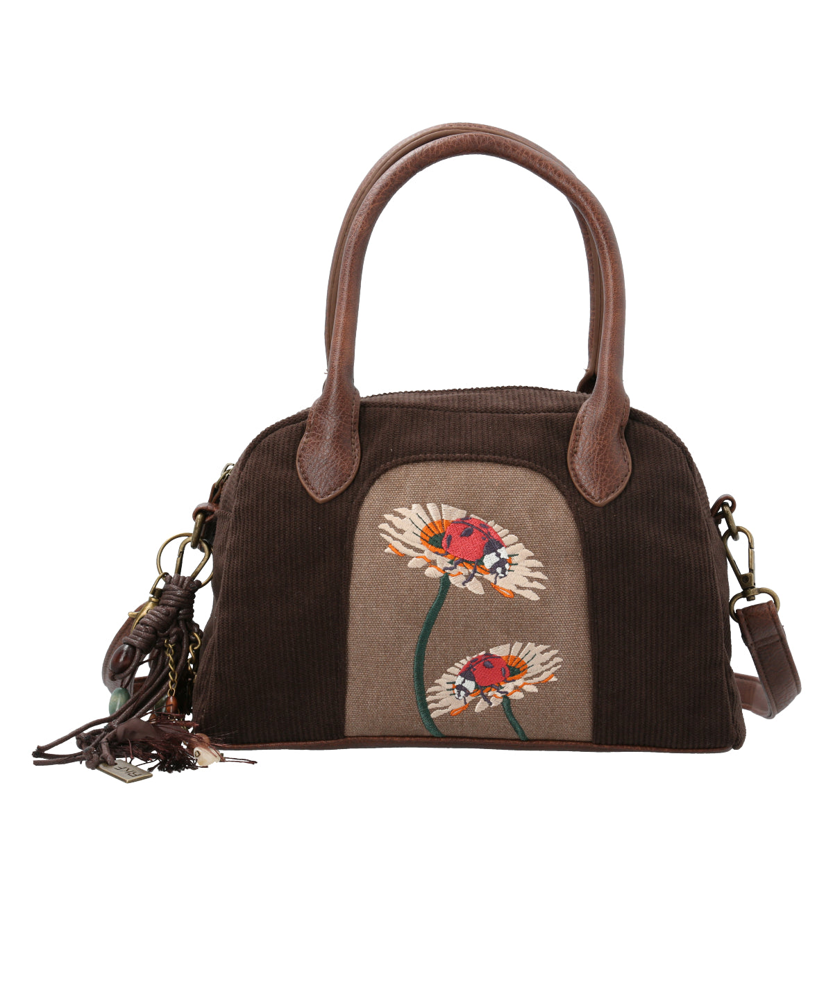 Cartera Textil Mujer Sim Bag Café Rockford