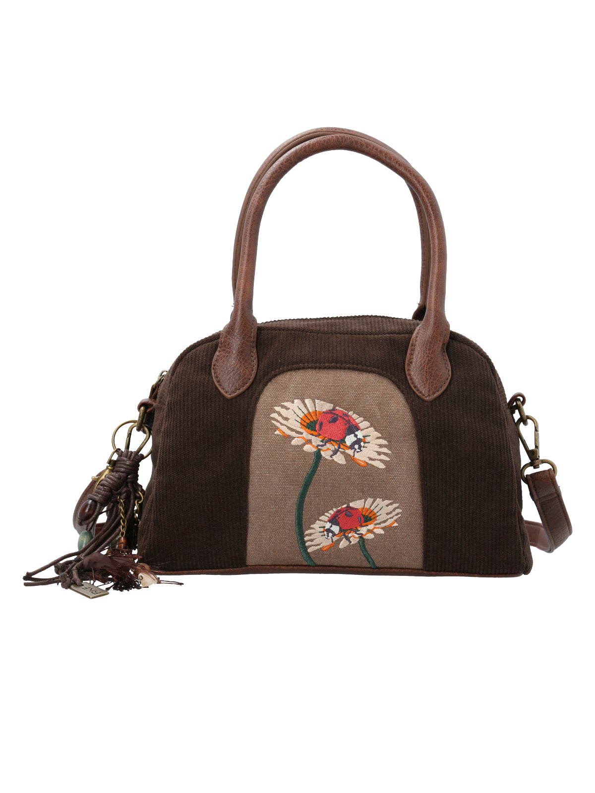 Cartera Textil Mujer Sim Bag Café Rockford