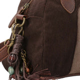 Cartera Textil Mujer Sim Bag Café Rockford