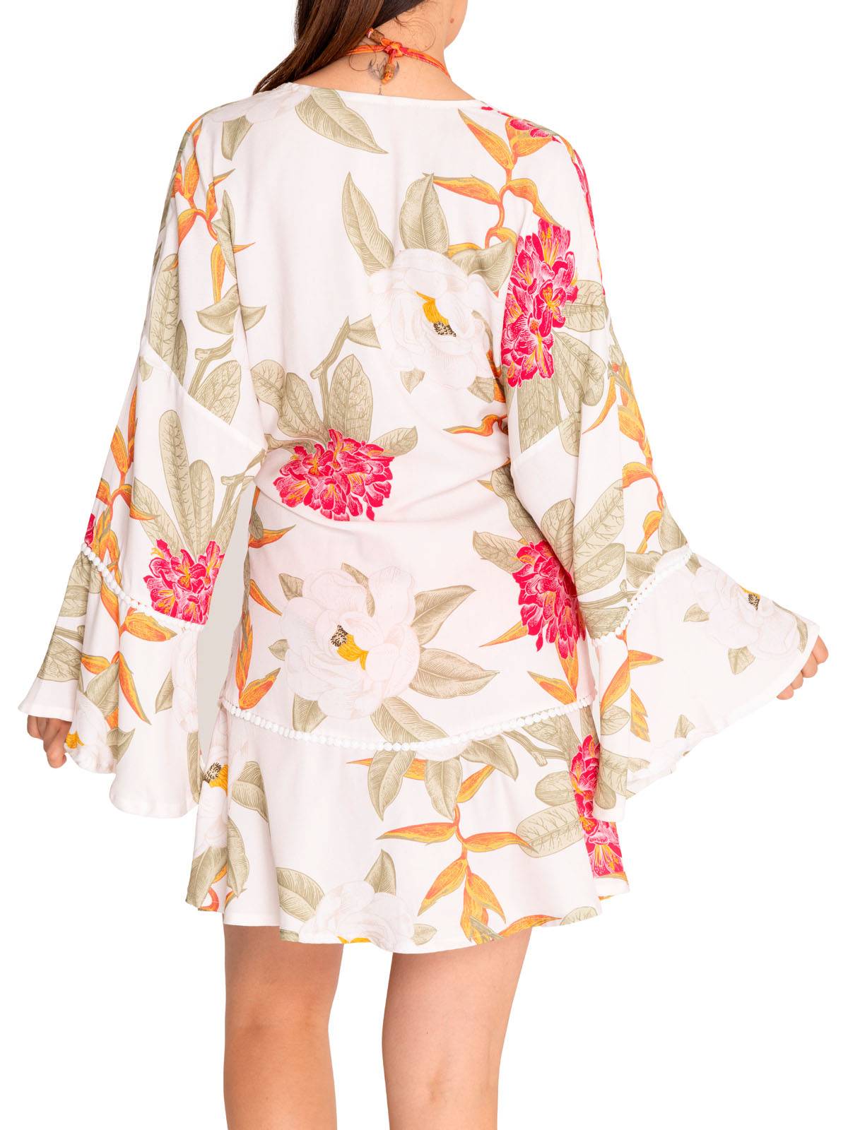 Salida De Baño Fibras Naturales Mujer Capura Blanco Rockford