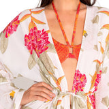 Salida De Baño Fibras Naturales Mujer Capura Blanco Rockford