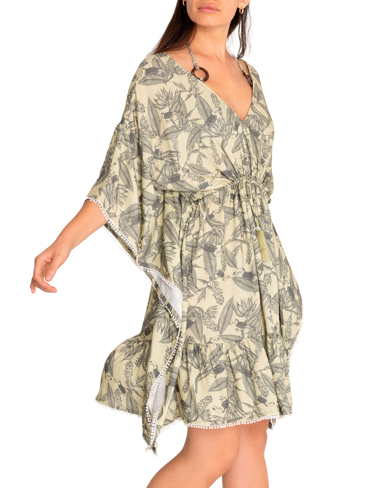 Salida De Baño Fibras Naturales Mujer Múcura Verde Rockford