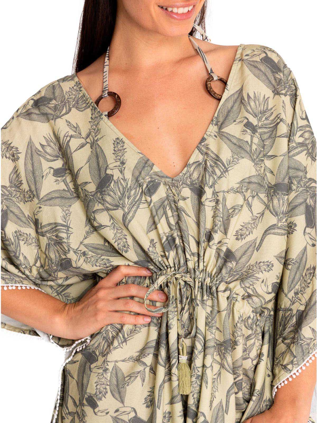 Salida De Baño Fibras Naturales Mujer Múcura Verde Rockford