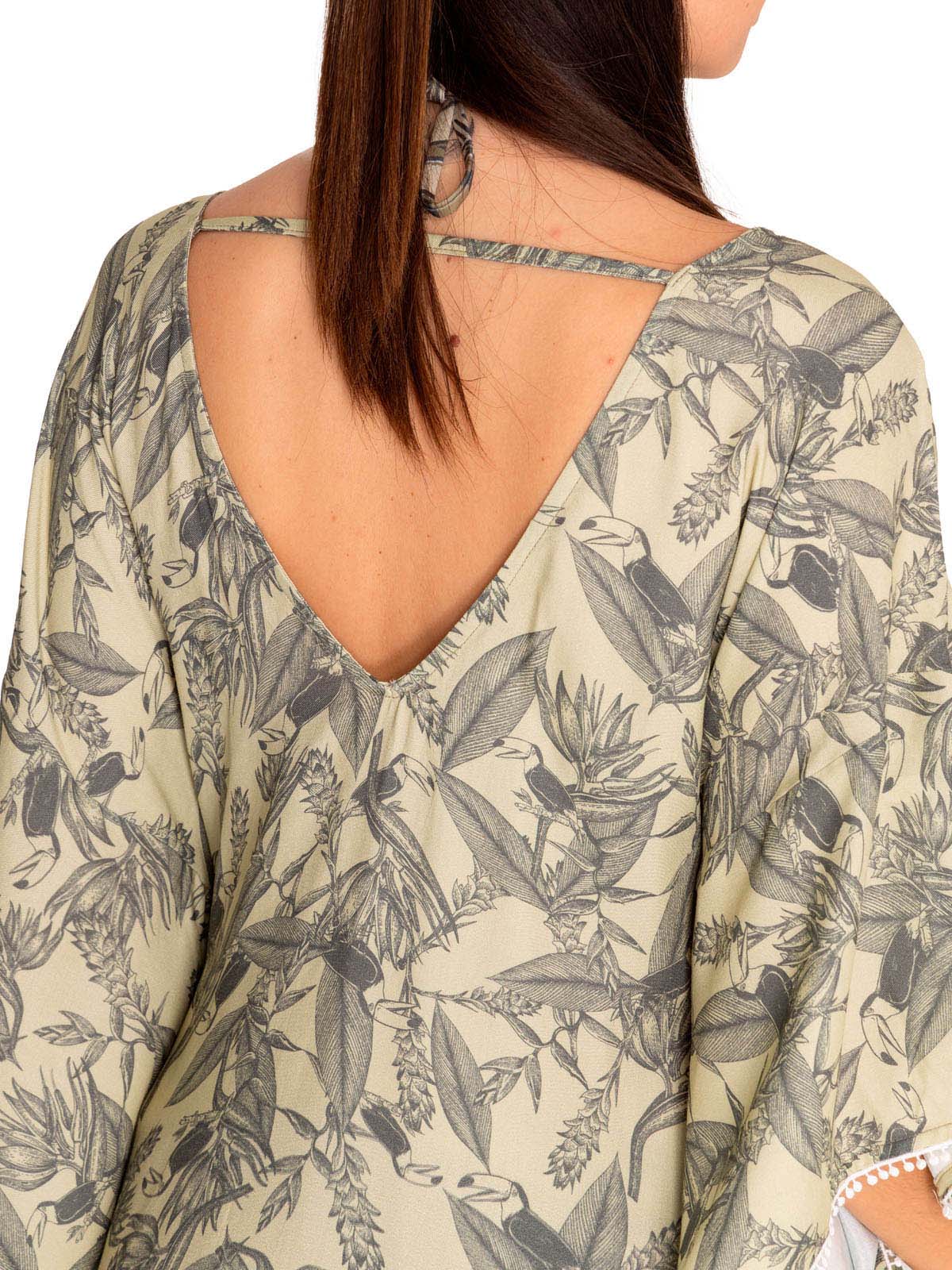 Salida De Baño Fibras Naturales Mujer Múcura Verde Rockford