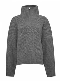 Sweater Alpaca Mujer Kun Gris Rockford