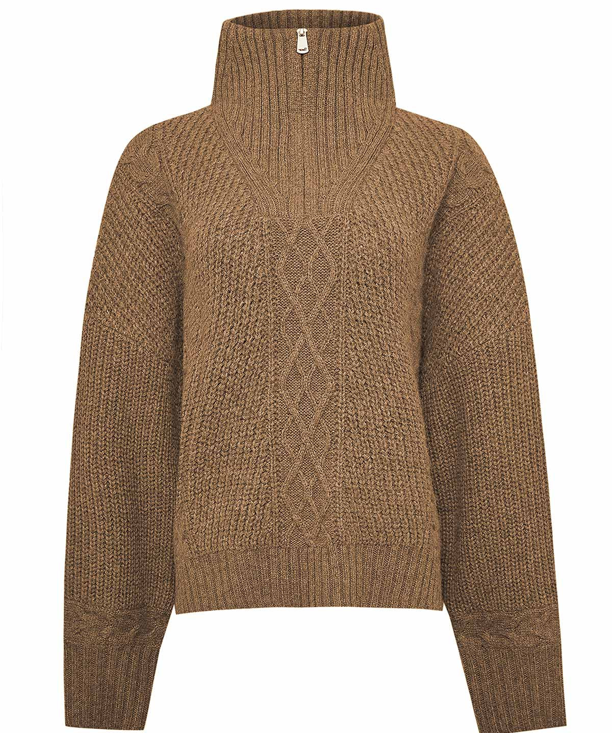 Sweater Alpaca Mujer Kun Café Rockford