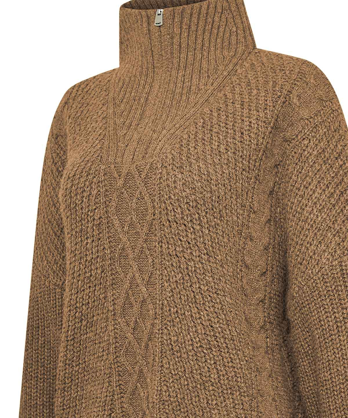 Sweater Alpaca Mujer Kun Café Rockford