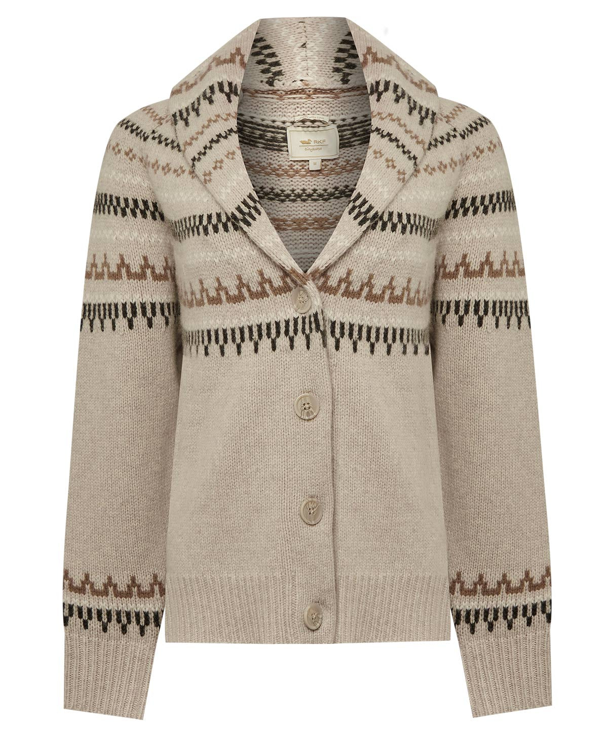 Sweater Lana Merino Mujer Colisseo Beige Rockford