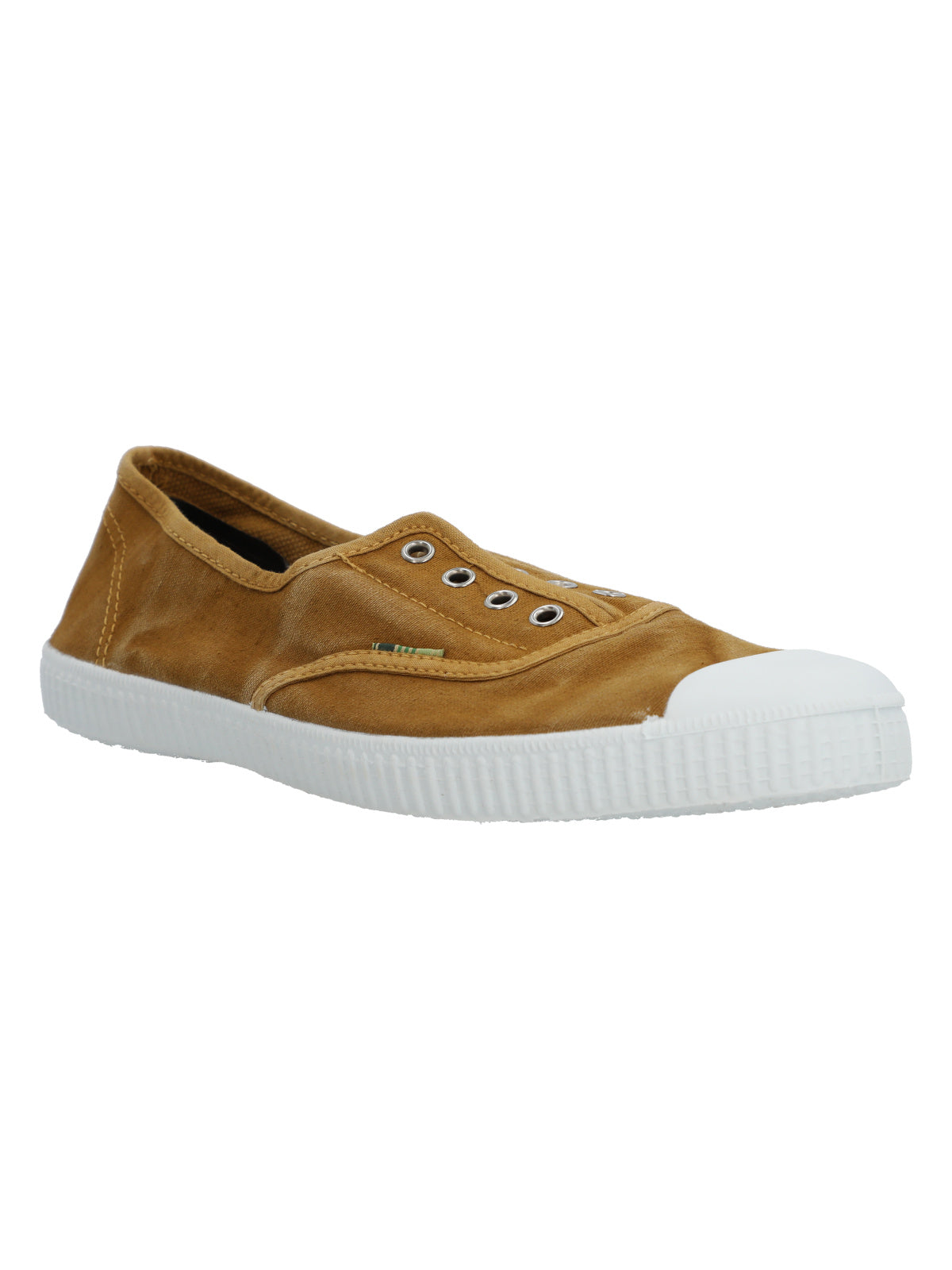 Zapatilla Algodón Orgánico Mujer Greece Mostaza Rockford