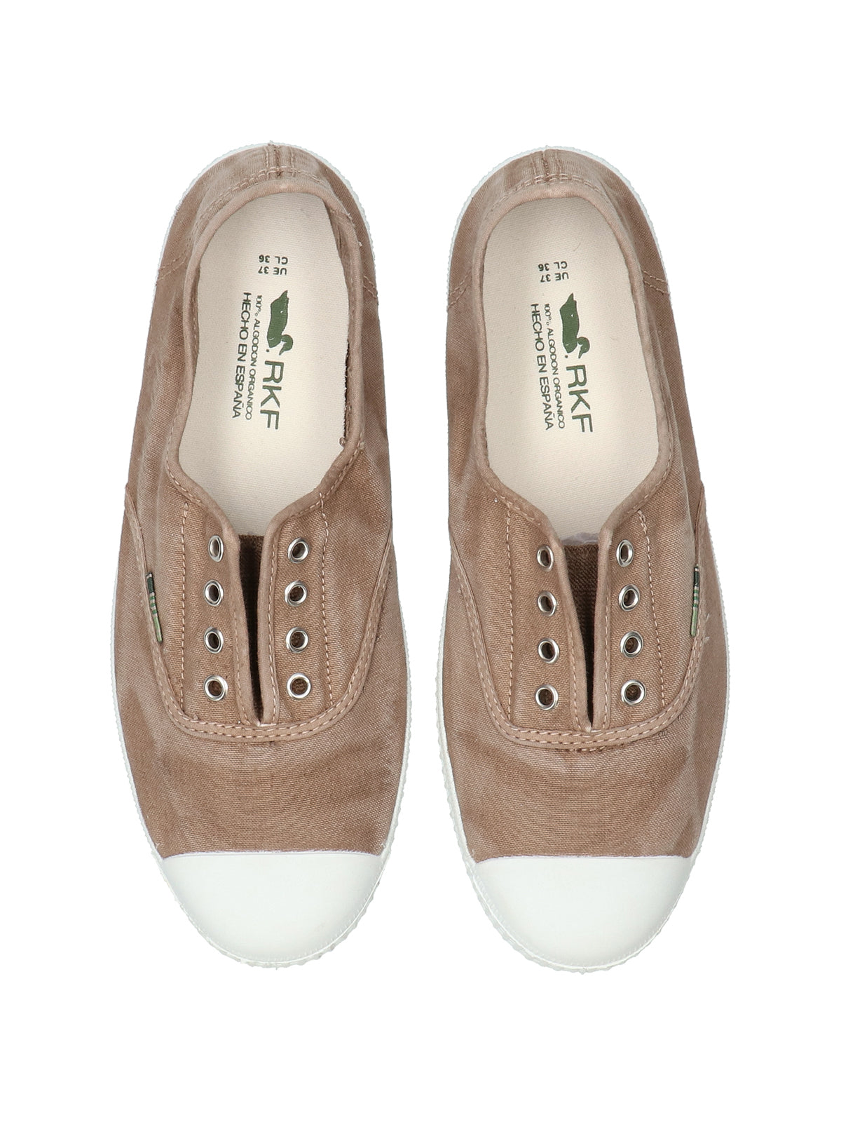 Zapatilla Algodón Orgánico Mujer Greece Crudo Rockford