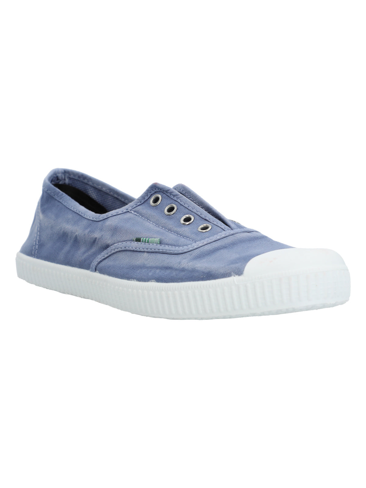 Zapatilla Algodón Orgánico Mujer Greece Azul Rockford