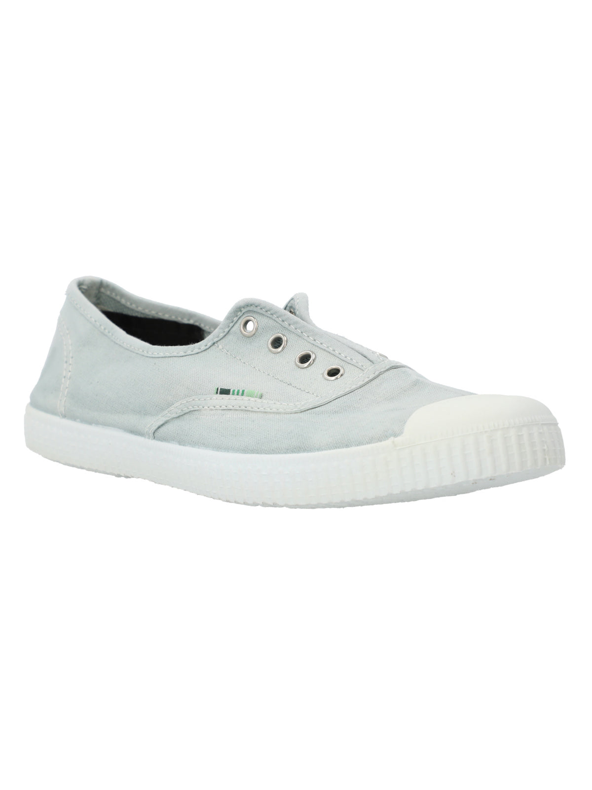 Zapatilla Algodón Orgánico Mujer Greece Celeste Rockford