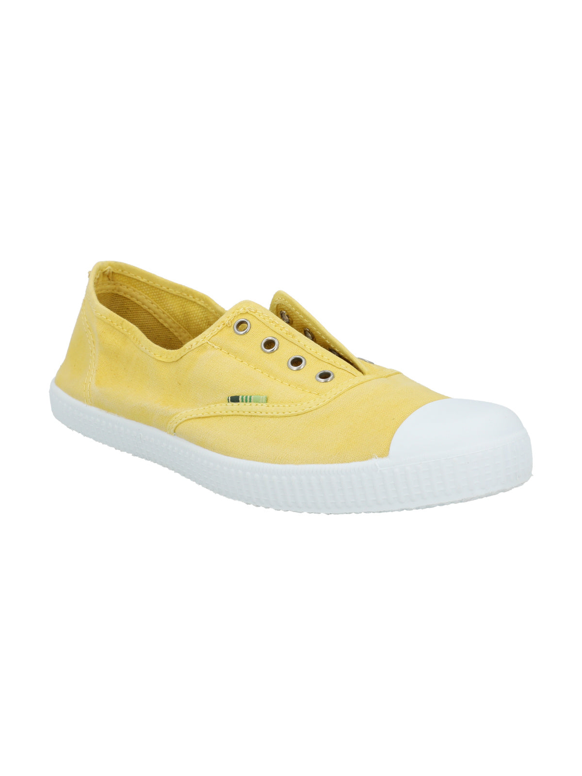 Zapatilla Algodón Orgánico Mujer Greece Amarillo Rockford