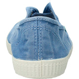 Zapatilla Algodón Orgánico Mujer Greece Celeste Rockford