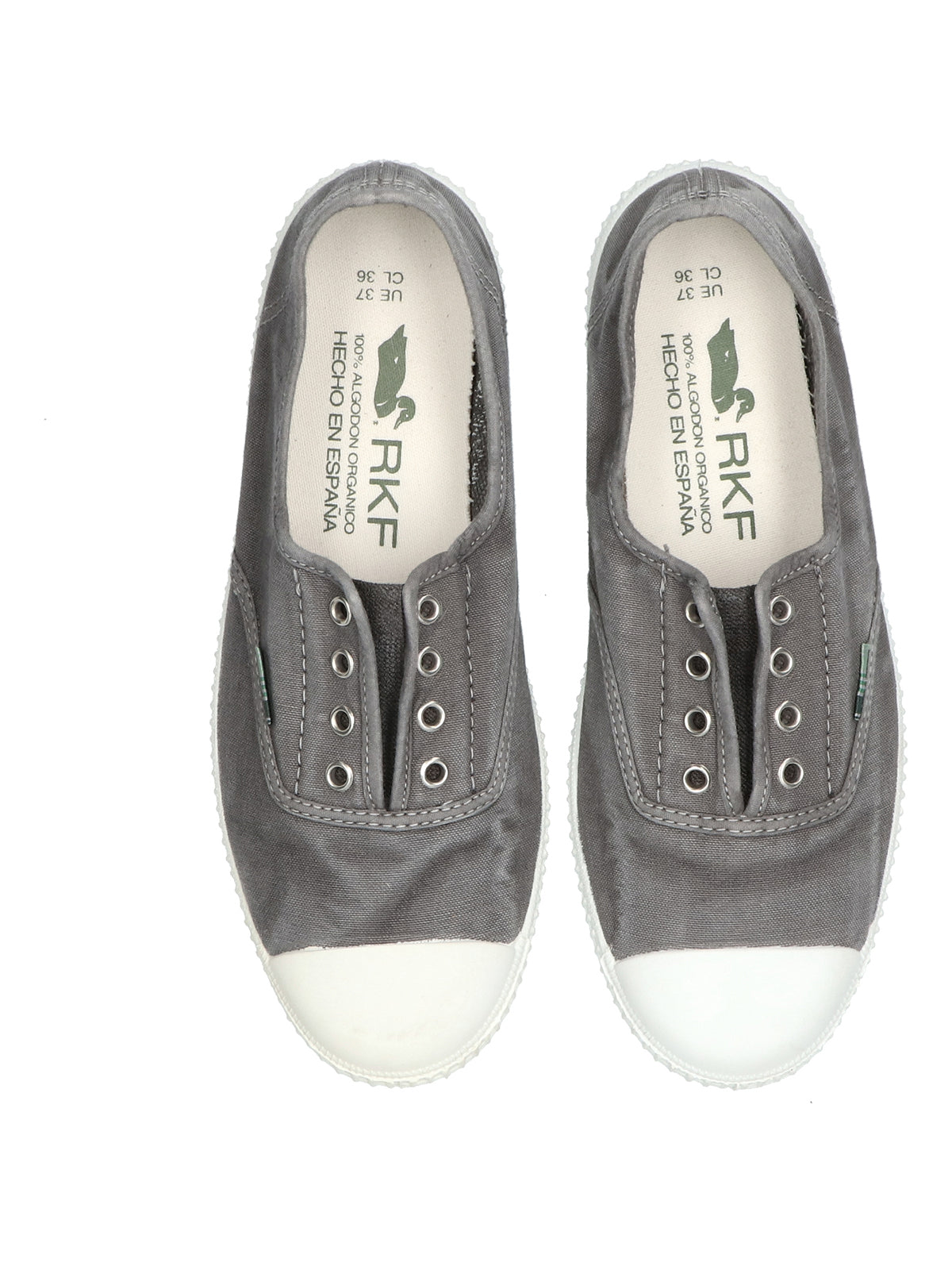 Zapatilla Algodón Orgánico Mujer Greece Gris Rockford