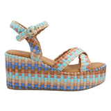 Sandalia Rafia Mujer Allegra Celeste Rockford