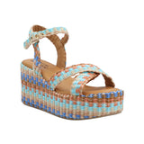 Sandalia Rafia Mujer Allegra Celeste Rockford