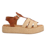 Sandalia Rafia Mujer Romola Beige Rockford