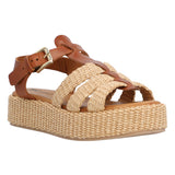 Sandalia Rafia Mujer Romola Beige Rockford