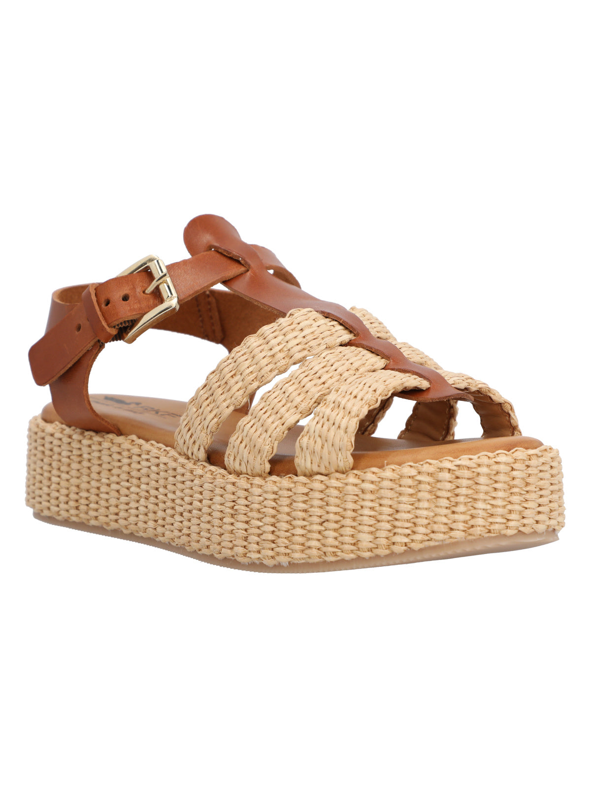 Sandalia Rafia Mujer Romola Beige Rockford