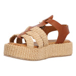 Sandalia Rafia Mujer Romola Beige Rockford