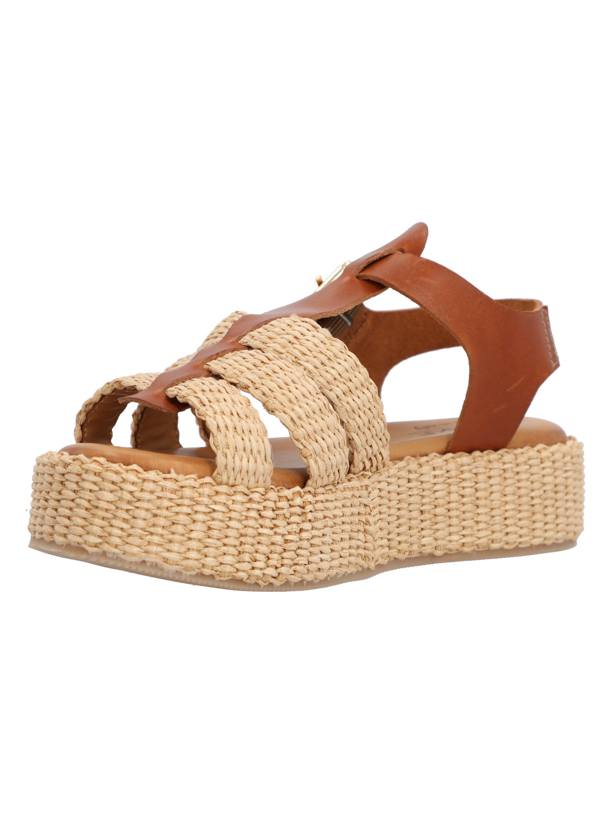 Sandalia Rafia Mujer Romola Beige Rockford